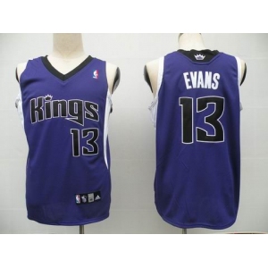 nba sacramento kings #13 evans purple(fans edition)