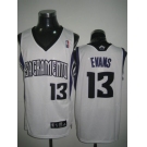 nba sacramento kings #13 evans white