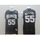 nba sacramento kings #55 williams black[new]