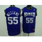 nba sacramento kings #55 williams blue