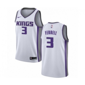 Women's Nike Sacramento Kings #3 Yogi Ferrell Authentic White NBA Jersey - Association Edition