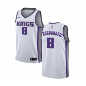 Women's Nike Sacramento Kings #8 Bogdan Bogdanovic Authentic White NBA Jersey - Association Edition