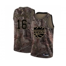 Youth Nike Sacramento Kings #16 Peja Stojakovic Swingman Camo Realtree Collection NBA Jersey