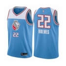 Youth Sacramento Kings #22 Richaun Holmes Swingman Blue Basketball Jersey - City Edition