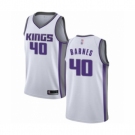 Youth Sacramento Kings #40 Harrison Barnes Swingman White Basketball Jersey - Association Edition