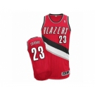 Men's Adidas Portland Trail Blazers #23 Allen Crabbe Authentic Red Alternate NBA Jersey