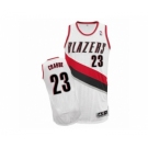 Men's Adidas Portland Trail Blazers #23 Allen Crabbe Authentic White Home NBA Jersey