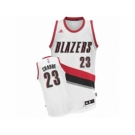 Men's Adidas Portland Trail Blazers #23 Allen Crabbe Swingman White Home NBA Jersey