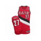 Men's Adidas Portland Trail Blazers #27 Jusuf Nurkic Authentic Red Alternate NBA Jersey