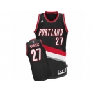 Men's Adidas Portland Trail Blazers #27 Jusuf Nurkic Swingman Black Road NBA Jersey