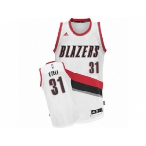 Men's Adidas Portland Trail Blazers #31 Festus Ezeli Swingman White Home NBA Jersey