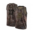 Men's Nike Portland Trail Blazers #17 Ed Davis Swingman Camo Realtree Collection NBA Jersey