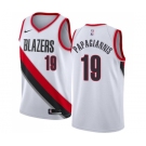 Men's Nike Portland Trail Blazers #19 Georgios Papagiannis Authentic White NBA Jersey - Association Edition