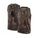 Men's Nike Portland Trail Blazers #4 Moe Harkless Swingman Camo Realtree Collection NBA Jersey