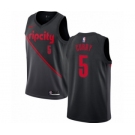 Men's Nike Portland Trail Blazers #5 Seth Curry Swingman Black NBA Jersey - 2018-19 City Edition