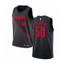 Men's Nike Portland Trail Blazers #50 Caleb Swanigan Swingman Black NBA Jersey - 2018-19 City Edition