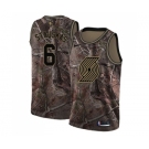 Men's Nike Portland Trail Blazers #6 Nik Stauskas Swingman Camo Realtree Collection NBA Jersey