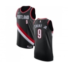 Men's Nike Portland Trail Blazers #9 Gary Trent Jr. Authentic Black NBA Jersey - Icon Edition