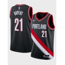 Men's Portland Trail Blazers #21 Rayan Rupert Black Icon Edition Stitched Basketball Jersey