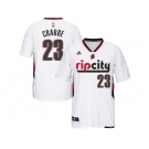 Men's Portland Trail Blazers #23 Allen Crabbe Swingman Rip City Pride White Short Sleeve Jersey