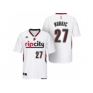 Men's Portland Trail Blazers #27 Jusuf Nurkic adidas White Swingman Rip City Jersey