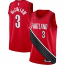 Men's Portland Trail Blazers #3 C.J. McCollum Jordan Brand Red 2020-21 Swingman Jersey