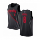 Men's Portland Trail Blazers #6 Jaylen Hoard Authentic Black Basketball Jersey 2018 -19 City Edition