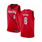 Men's Portland Trail Blazers #6 Jaylen Hoard Red Swingman Jersey - Earned Edition