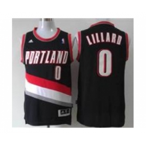 nba portland trailblazers #0 damian lillard black[revolution 30 swingman]