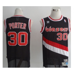 nba portland trailblazers #30 porter black[revolution swingman]