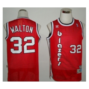 nba portland trailblazers #32 walton red