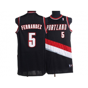 nba portland trailblazers #5 fernandez black