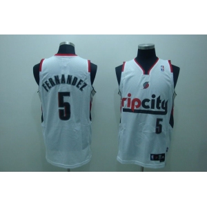 nba rip city #5 fernandez white(fans edition)