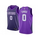 Men Nike Phoenix Suns #0 Marquese Chriss Authentic Purple NBA Jersey - City Edition