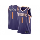 Men Nike Phoenix Suns #1 Devin Booker Purple NBA Swingman Jersey