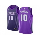 Men Nike Phoenix Suns #10 Leandro Barbosa Authentic Purple NBA Jersey - City Edition