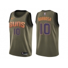 Men Nike Phoenix Suns #10 Leandro Barbosa Green Salute to Service NBA Swingman Jersey