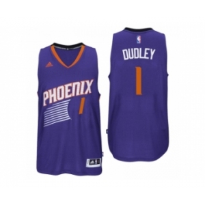 Men Phoenix Suns #1 Jared Dudley 2016 Road Purple New Swingman Jersey