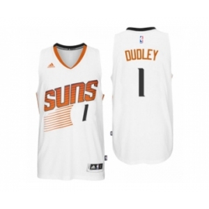 Men Phoenix Suns #1 Jared Dudley Home White New Swingman Jersey