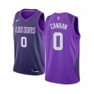 Men's Nike Phoenix Suns #0 Isaiah Canaan Authentic Purple NBA Jersey - City Edition