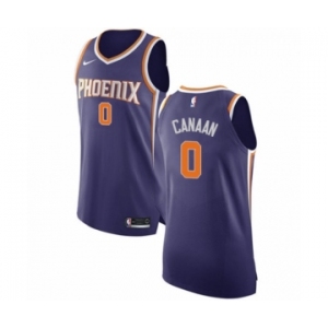 Men's Nike Phoenix Suns #0 Isaiah Canaan Authentic Purple NBA Jersey - Icon Edition