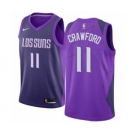 Men's Nike Phoenix Suns #11 Jamal Crawford Authentic Purple NBA Jersey - City Edition