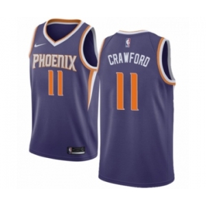 Men's Nike Phoenix Suns #11 Jamal Crawford Swingman Purple NBA Jersey - Icon Edition