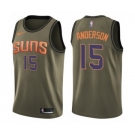 Men's Nike Phoenix Suns #15 Ryan Anderson Swingman Green Salute to Service NBA Jersey