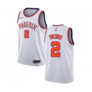 Men's Nike Phoenix Suns #2 Elie Okobo Swingman White NBA Jersey - Association Edition