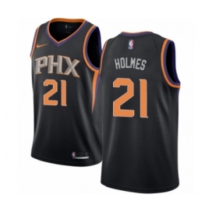 Men's Nike Phoenix Suns #21 Richaun Holmes Authentic Black NBA Jersey Statement Edition