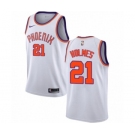 Men's Nike Phoenix Suns #21 Richaun Holmes Authentic White NBA Jersey - Association Edition