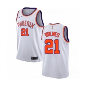 Men's Nike Phoenix Suns #21 Richaun Holmes Authentic White NBA Jersey - Association Edition