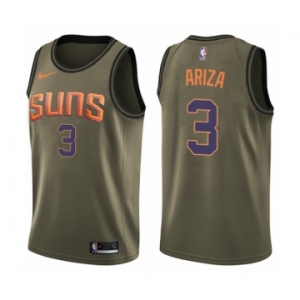 Men's Nike Phoenix Suns #3 Trevor Ariza Swingman Green Salute to Service NBA Jersey