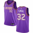 Men's Nike Phoenix Suns #32 Shaquille O Neal Swingman Purple NBA Jersey 2018 -19 City Edition